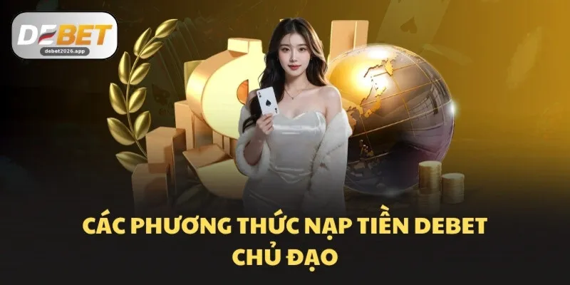 Các phương thức nạp tiền DEBET chủ đạo