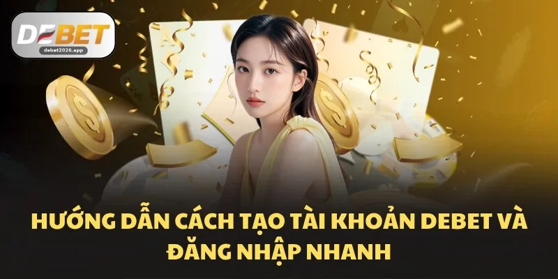 Hướng dẫn cách tạo tài khoản DEBET và đăng nhập nhanh