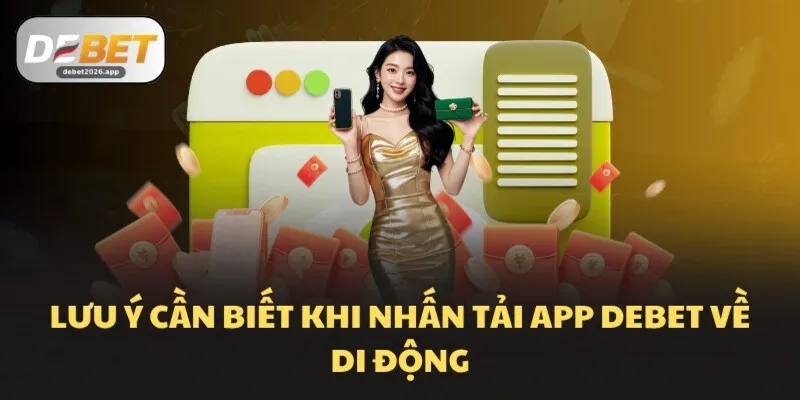Lưu ý cần biết khi nhấn tải app DEBET về di động