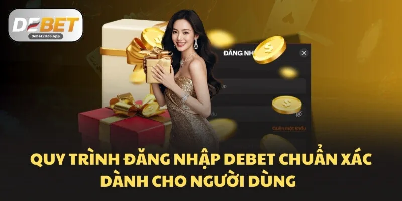 Quy trình đăng nhập DEBET chuẩn xác dành cho người dùng  